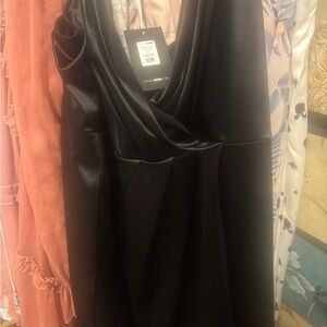 Fashion Nova Elegant Black One Shoulder Dress